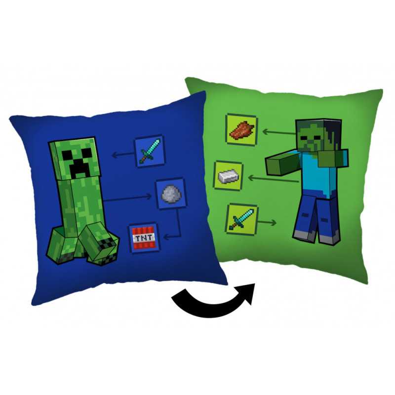 Minecraft How to Creeper Pillow Cushion 40*40