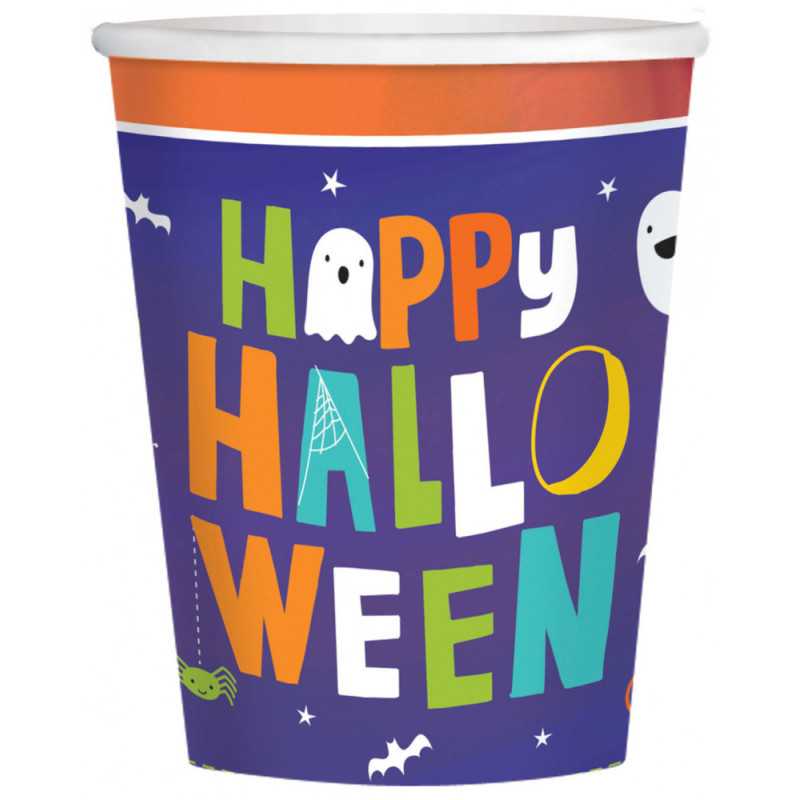 Halloween Paper Cup (8 pieces) 250 ml