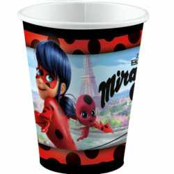 Miraculous Ladybug Paper Cup (8 pieces) 250 ml