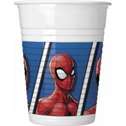 Spiderman Team Up Cup Plastic (8 pieces) 200 ml