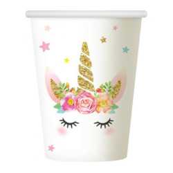 Unicorn Cup Paper (6 pieces) 200 ml