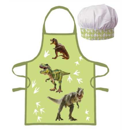 Dinosaur Child Apron set (2 pieces)