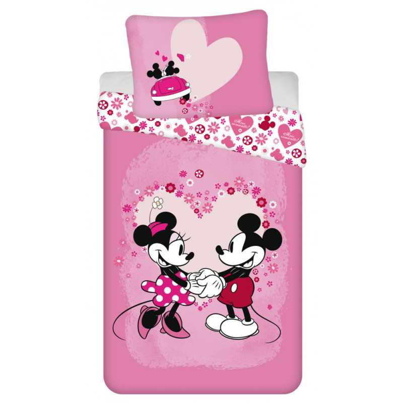 Disney Minnie Love Bedlinen Microfibre 140Ã200 cm 70Ã90 cm