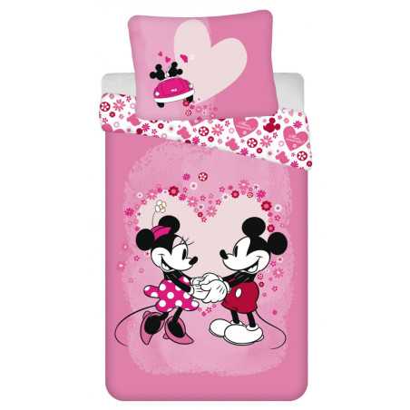 Disney Minnie Love Bedlinen Microfibre 140Ã200 cm 70Ã90 cm