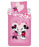 Disney Minnie Love Bedlinen Microfibre 140Ã200 cm 70Ã90 cm