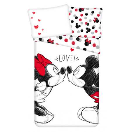 Disney Minnie Mickey Bedlinen 140Ã200 cm 70Ã90 cm