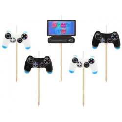 Game Cake Candles Candle set (5 pieces)