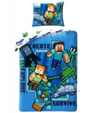 Minecraft Bedlinen Atlantis 140Ã200 cm 70Ã90 cm