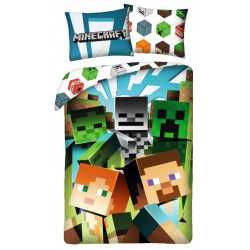 Minecraft Bedlinen Heads 140Ã200 cm 70Ã90 cm