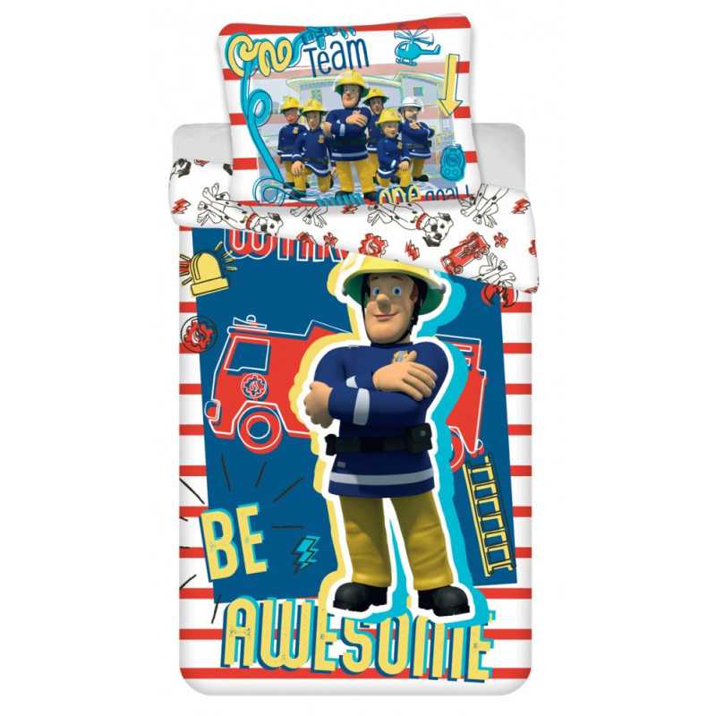 Fireman Sam Bedlinen Wake Up 140Ã200 cm 70Ã90 cm