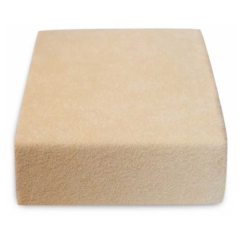 Beige Frotte Fitted Sheet 60*120 cm