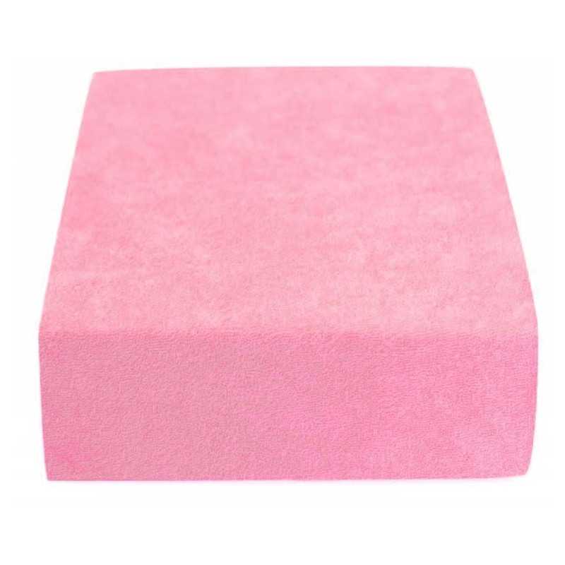 Pink Frotte Fitted Sheet 60*120 cm