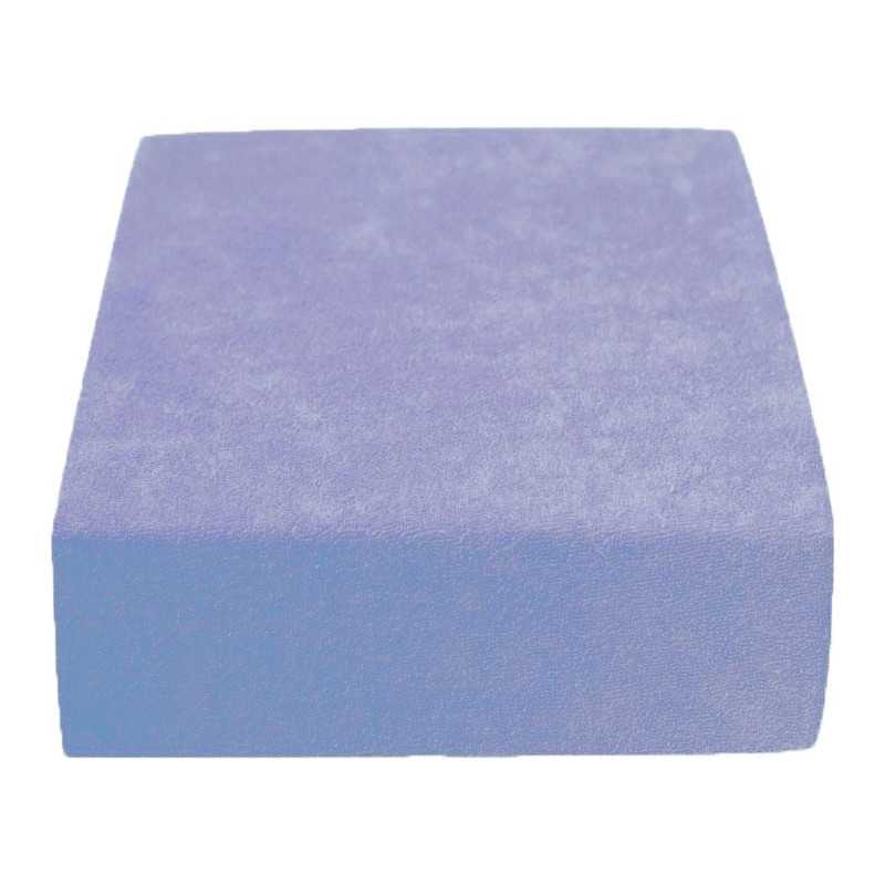 Light Blue Frotte Fitted Sheet 60*120 cm