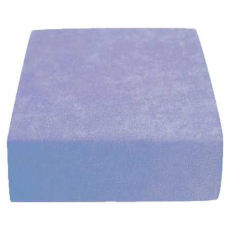 Light Blue Frotte Fitted Sheet 60*120 cm