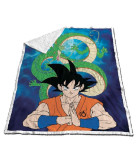 Dragon Ball Z coral sherpa blanket