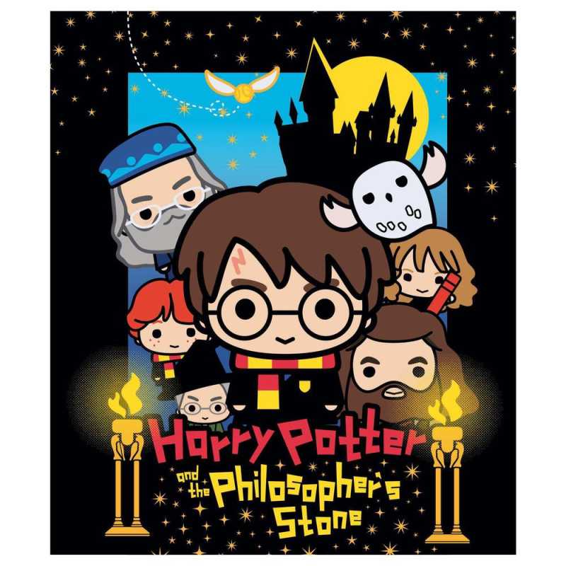 Harry Potter Chibi premium coral blanket