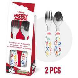 Disney Mickey Metal Cutlery Set - 2 Pieces