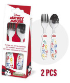 Disney Mickey Metal Cutlery Set - 2 Pieces