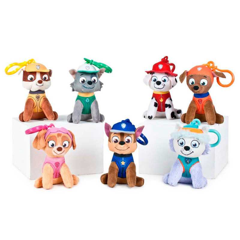 Paw Patrol Keychains bag 12 plush bag assorted 10cm