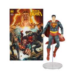 DC Comics Black Adam Comic + Superman figure 17cm