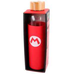 Nintendo Super Mario Bros silicone cover glass bottle 585ml