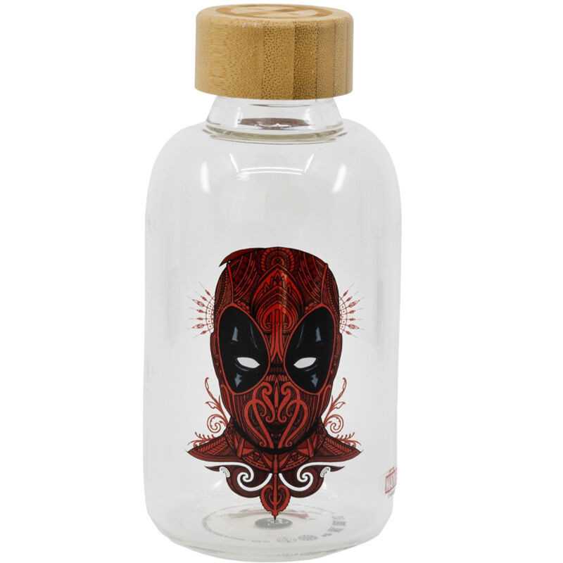 Marvel Deadpool glass bottle 620ml