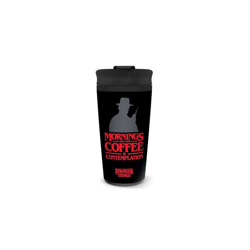 Stranger Things Coffe and Contemplation travel mug