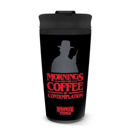 Stranger Things Coffe and Contemplation travel mug