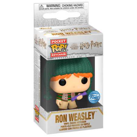 Pocket POP Keychain Harry Potter Holiday Ron Exclusive