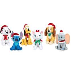 Disney Christmas plush toy with sound 26cm assorted