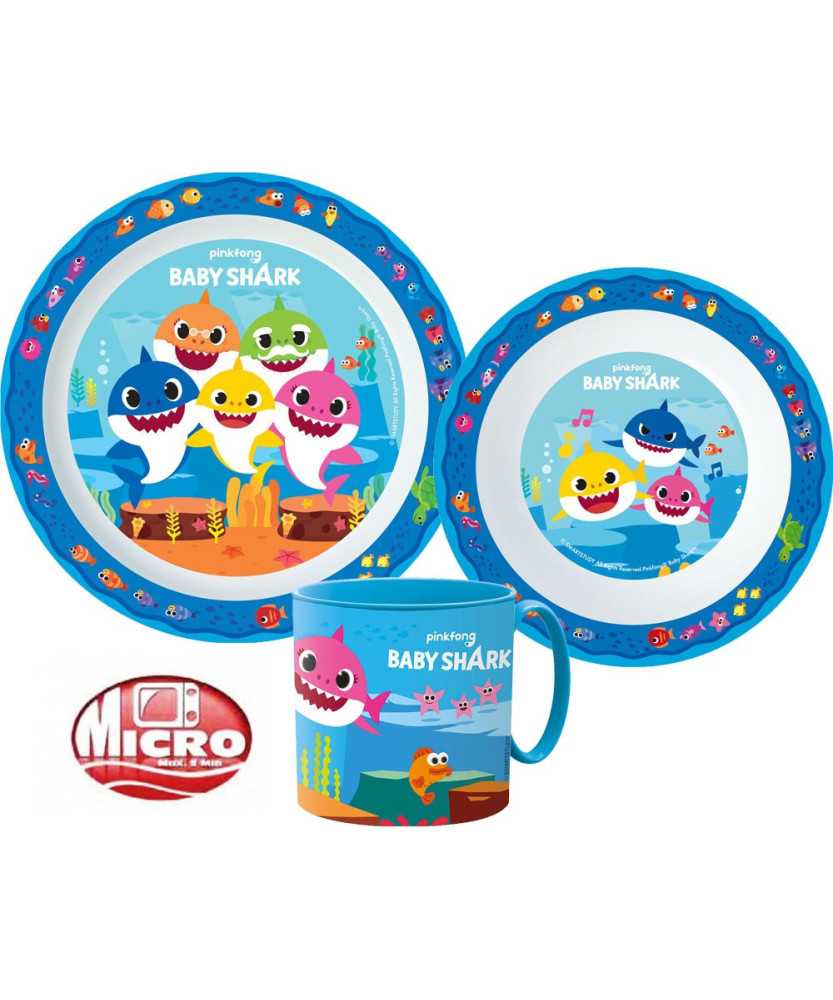 Baby Shark Dinner set microwaveable plastic