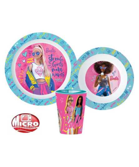 Barbie Dinner set microwaveable plastic