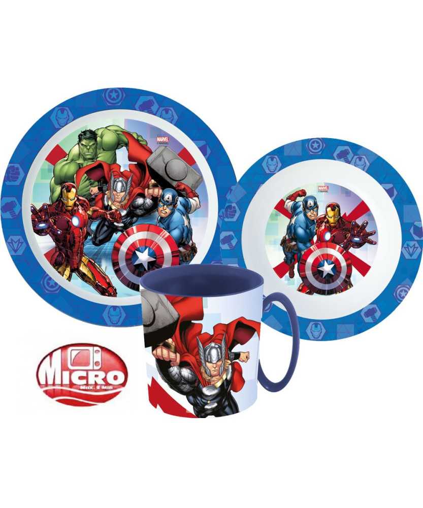 Avengers Dinner set microwaveable plastic