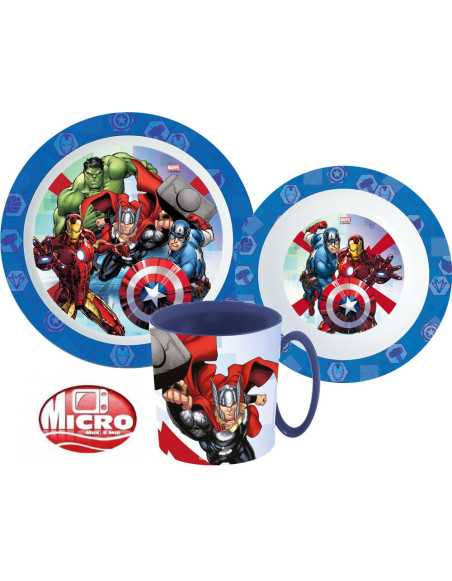 Avengers Dinner set microwaveable plastic