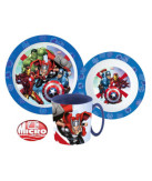 Avengers Dinner set microwaveable plastic