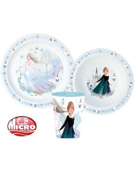 Disney Frozen Dinner set microwaveable plastic