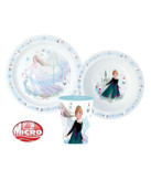 Disney Frozen Dinner set microwaveable plastic