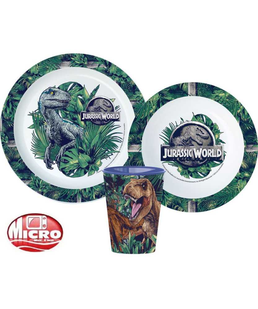 Jurassic World Dinner set microwaveable plastic