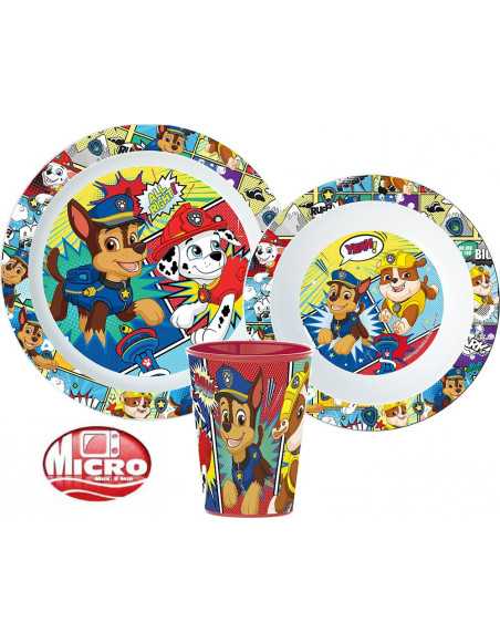 Paw Patrol Dinner set microwaveable plastic