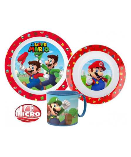 Super Mario Dinner set microwaveable plastic