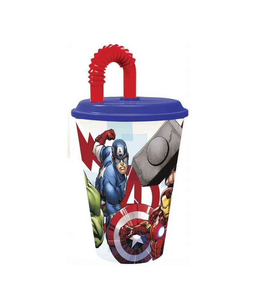 Avengers Cup with Straw (430 ml)