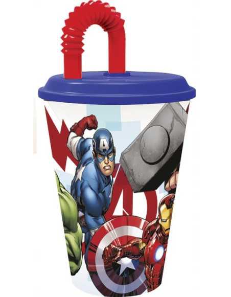 Avengers Cup with Straw (430 ml)