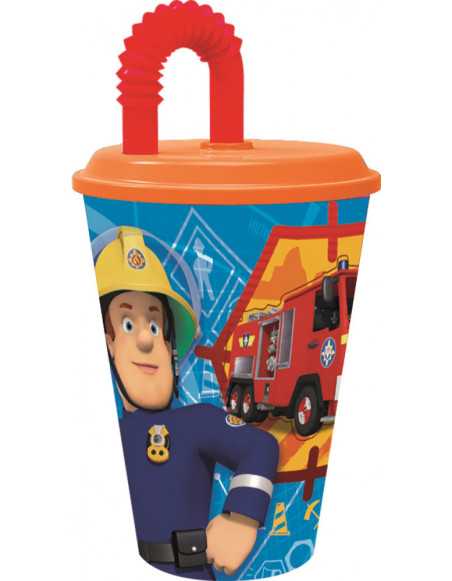 Fireman Sam Cup with Straw (430 ml)