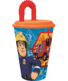 Fireman Sam Cup with Straw (430 ml)