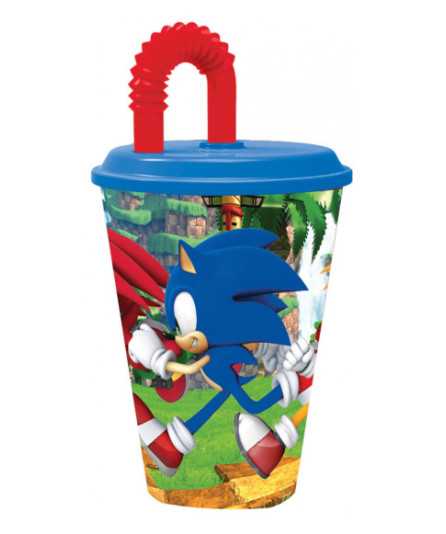 Sonic the Hedgehog Cup with Straw (430 ml)