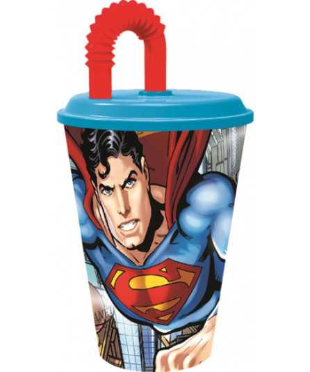 Superman Cup with Straw (430 ml)